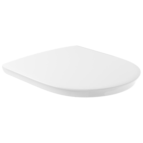 Villeroy & Boch Vicare O.novo Vita closetzitting - met deksel - met softclose - met greeprand - met quick release - White Alpine (glans wit) 1025073