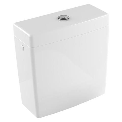 Villeroy & Boch Subway 2.0 Villeroy en Boch Subway - 2.0 duoblokreservoir + binnenwerk - met dualflush spaarknop - met zij /achteraansluiting CeramicPlus - White Alpine (wit) 1025462