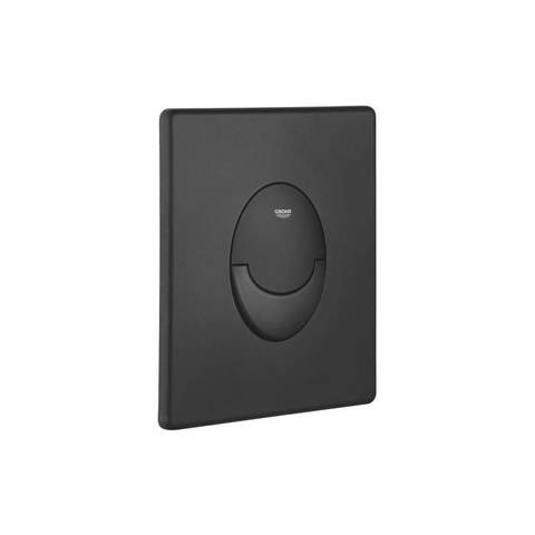 Grohe Start Bedieningsplaat - dualflush - 2 knops - verticaal - matte black (mat zwart) SW656735
