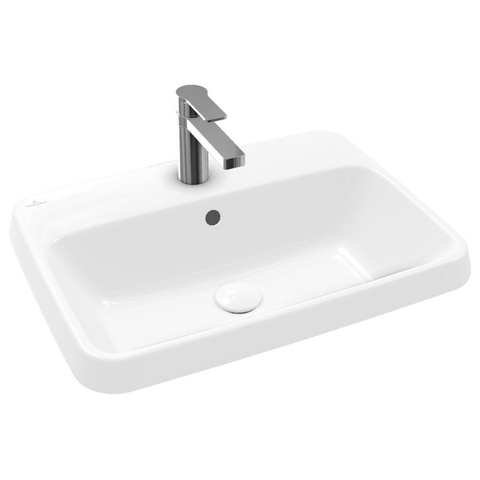 Villeroy & Boch Architectura Lavabo encastré - 600 x 450 x 170 mm - Blanc Alpin CeramicPlus - avec trop-plein - non poli SW762325