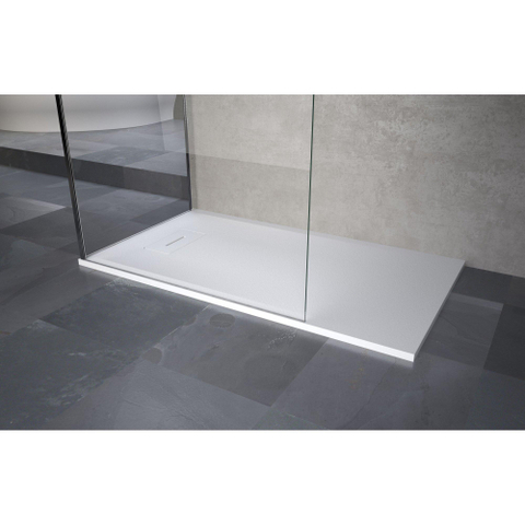 Novellini Novosolid Receveur de douche 80x80x3.5cm 90cm Carré blanc mat SW120662