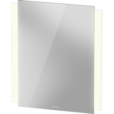 Duravit Ketho 2 spiegel - 60x70cm - met verlichting LED verticaal - met spiegelverwarming - wit mat SW772638