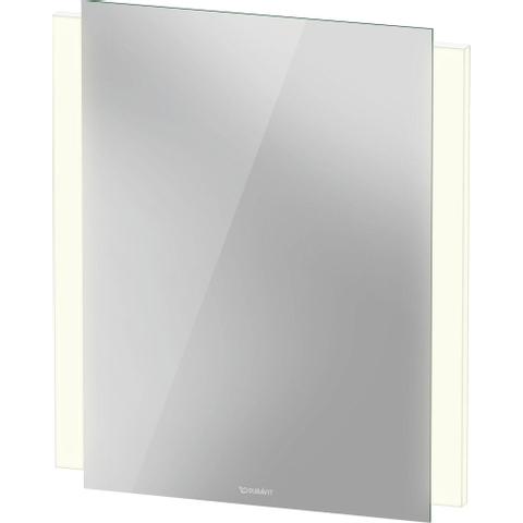 Duravit Ketho.2 Spiegel - met led verlichting verticaal - 60x70cm - met sensorschakelaar rechtsonder - mat wit SW772188
