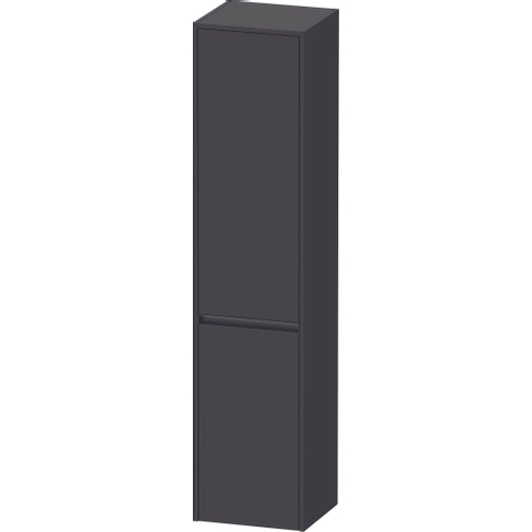 Duravit Ketho.2 Hoge kast - met 2 deuren - 40x176x36cm links - met tip ongrafiet - supermat SW772612