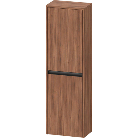 Duravit Ketho.2 Halfhoge kast - met 2 deuren - 40x132x24cm links - met tip onnoten - mat noten (hout) SW772522