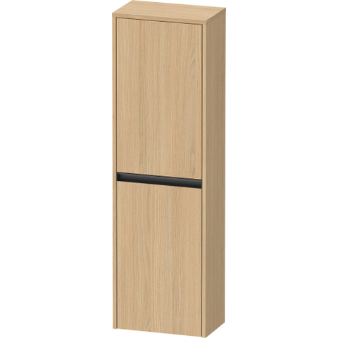 Duravit Ketho.2 Halfhoge kast - met 2 deuren - 40x132x24cm links - met tip onnatuur - mat natuur eiken (hout) SW772177