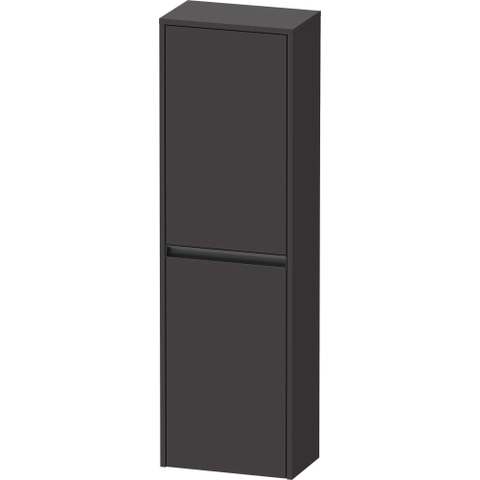 Duravit Ketho.2 Halfhoge kast - met 2 deuren - 40x132x24cm links - met tip ongrafiet - supermat SW772627