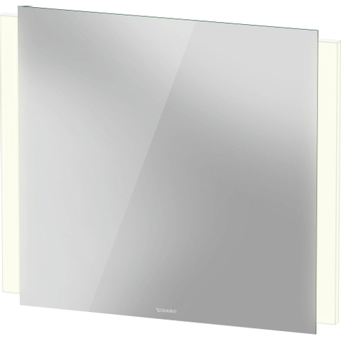 Duravit Ketho.2 Spiegel - met led verlichting verticaal - 80x70cm - met sensorschakelaar rechtsonder - mat wit SW771970