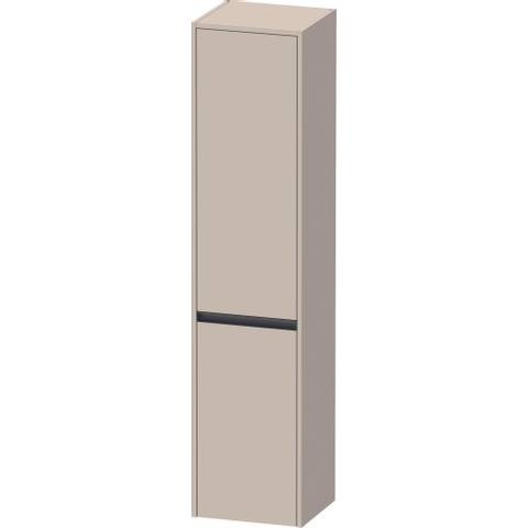 Duravit Ketho.2 Hoge kast - met 2 deuren - 40x176x36cm links - met tip ontaupe - supermat SW772448
