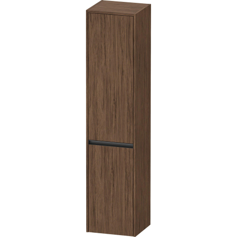 Duravit Ketho.2 Hoge kast - met 2 deuren - 40x176x36cm rechts - met tip onnoten - mat noten (donker) (hout) SW772132