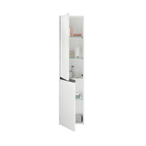 Duravit Ketho.2 Hoge kast - met 2 deuren - 40x176x36cm links - met tip onwit - hoogglans wit SW772451