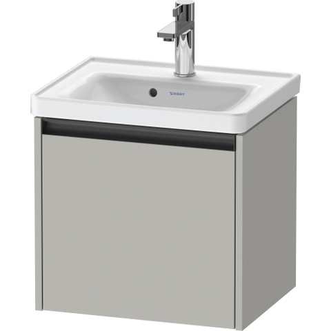 Duravit Ketho.2 Wastafelonderbouwkast - met 1 lade - 48.4x37.5x44cm - met greep antraciet - betongrijs mat SW771783