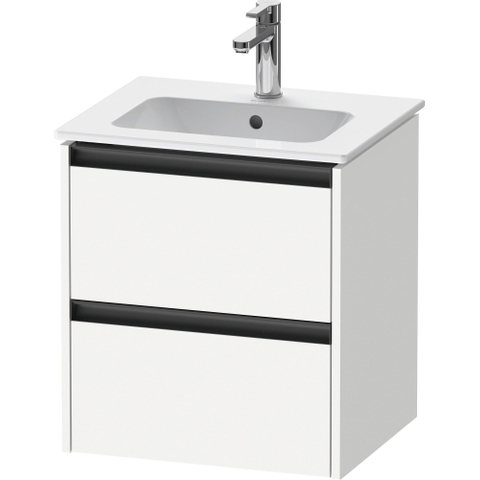 Duravit Ketho.2 Meuble sous-lavabo 51x42x54,9cm adapté pour 1 vasque Panneau de particules blanc Mat SW773045