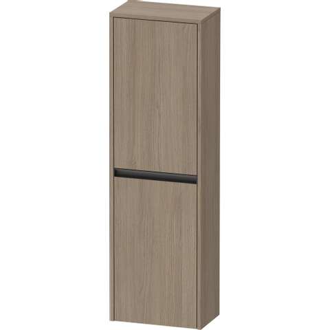 Duravit Ketho.2 Halfhoge kast - met 2 deuren - 40x132x24cm links - met tip oneiken - mat eiken terra (hout) SW772447