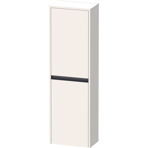 Duravit Ketho.2 Halfhoge kast - met 2 deuren - 40x132x24cm rechts - met tip onwit - supermat wit SW771851