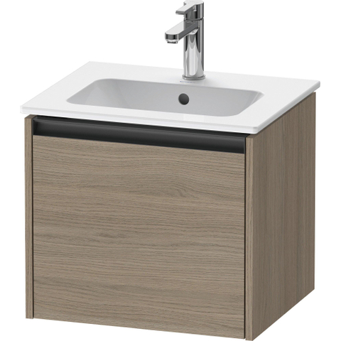 Duravit Ketho.2 Wastafelonderkast - 51x42x44cm geschikt - voor 1 waskom - spaanplaat Eiken (terra) - mat eiken terra (hout) SW773032