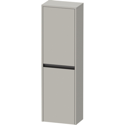 Duravit Ketho.2 Halfhoge kast - met 2 deuren - 40x132x24cm rechts - met tip onbeton - mat betongrijs (grijs) SW771961