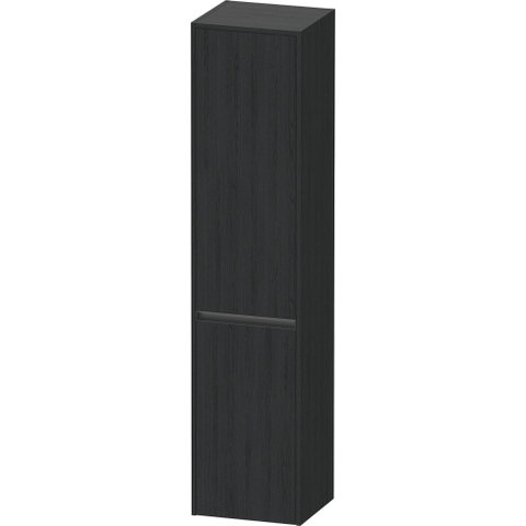 Duravit Ketho.2 Hoge kast - met 2 deuren - 40x176x36cm rechts - met tip oneiken - mat zwart eiken SW772465