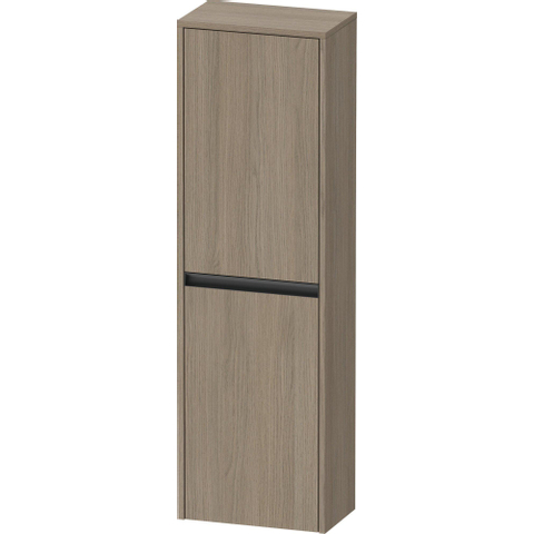 Duravit Ketho.2 Halfhoge kast - met 2 deuren - 40x132x24cm rechts - met tip oneiken - mat eiken terra (hout) SW772174