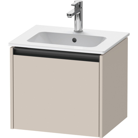 Duravit Ketho.2 meuble sous-lavabo 51x42x44cm adapté pour 1 vasque Panneau de particules Taupe Mat SW772816