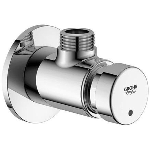 Grohe EuroPro Cosmopolitan S Douchekraan - zelfsluitend - 1/2 inch - blauw/rood - chroom 0441905
