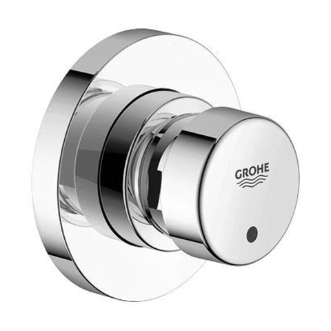 Grohe EuroPro Cosmopolitan S Inbouw Douchekraan - zelfsluitend - 1/2 inch - blauw/rood - chroom 0441906