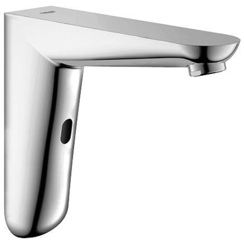 GROHE EuroPro Cosmopolitan E robinet mural économique en eau sans mélange avec batterie LongLife 6V chrome 0437795