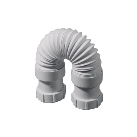 McAlpine Flexible tuyau d'évacuation (baignoire) 40x40mm - serrage/serrage - longueur max 50cm SW87545