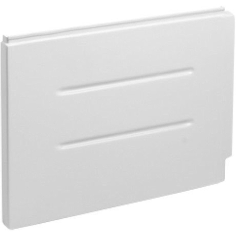 Duravit D-code Kunststof zijpaneel - voor bad - 75cm links - glans wit 0315171