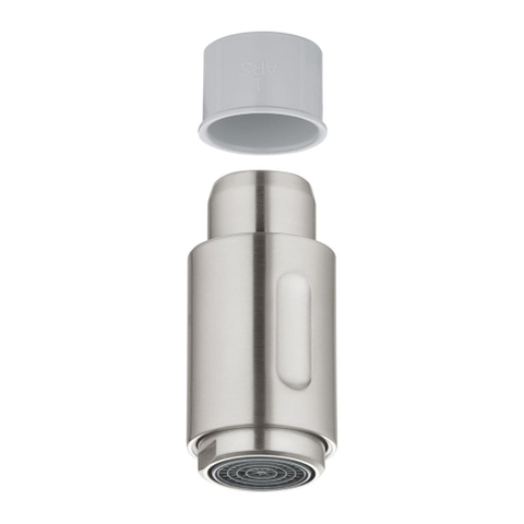 GROHE douchette à main extensible superacier (aspect inox) SW789616
