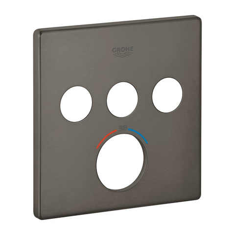 GROHE rosace divers - hard graphite brossé (anthracite) SW789464