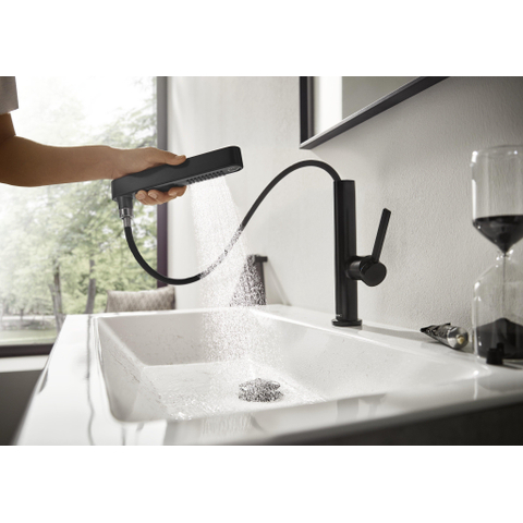Hansgrohe AddStoris Q handdoekhaak dubbel - mat zwart SW651196