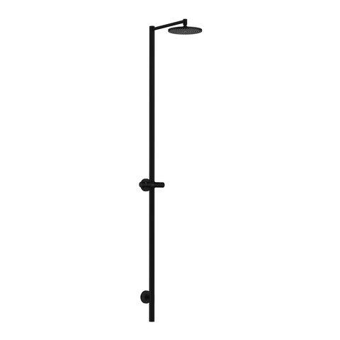Axor Starck Nature douche extérieure – douche de tête Ø 24 cm – mitigeur sans douchette – hauteur 215 cm – noir mat SW802956