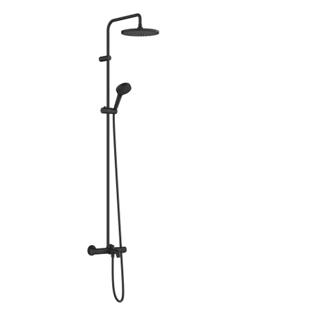 Hansgrohe Vernis Blend Showerpipe - 240 - 1jet - met bad - thermostaat - mat zwart SW803021