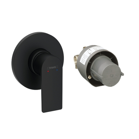 Hansgrohe Rebris Mitigeur de douche encastré monotrou noir mat SW802977