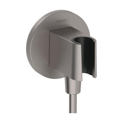Hansgrohe Fixfit s - handdouchehouder + aansluitbocht Brushed Black chr - geborsteld zwart chroom (antraciet) SW773882