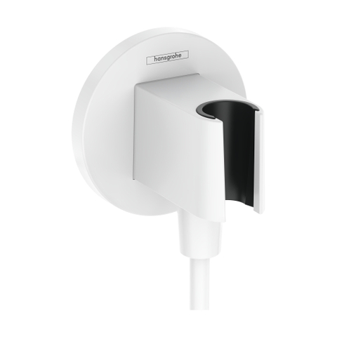 Hansgrohe Fixfit s - handdouchehouder - inclusief muuraansluitbocht - mat wit SW773893
