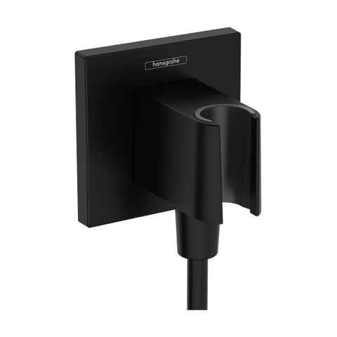 Hansgrohe Fixfit e - handdouchehouder - inclusief muuraansluitbocht - mat zwart SW773897