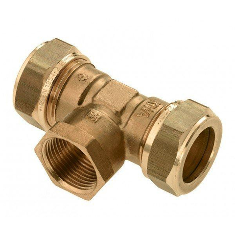 Bonfix raccord à compression en laiton filetage interne 22x1/2 x22mm gastec/kiwa 8910545