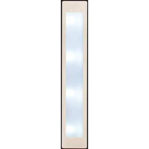 Sunshower Round grand panneau en verre – 1850 × 330 × 44 mm – blanc sable SW809642