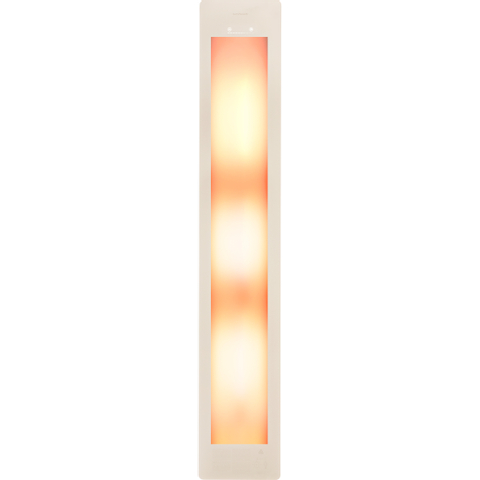 Sunshower Round grand panneau en verre – 1850 × 330 × 44 mm – blanc sable SW809642