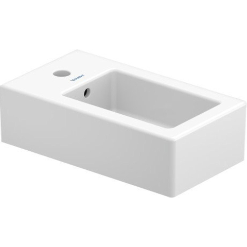 Duravit Vero Fontein - met kraangat - met overloop - 25x45cm - wit 0291345