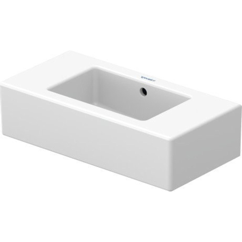 Duravit Vero Fontein - zonder kraangat - met overloop - 50x25cm kraangat doortikbaar links en rechts - met wondergliss - wit 0291344