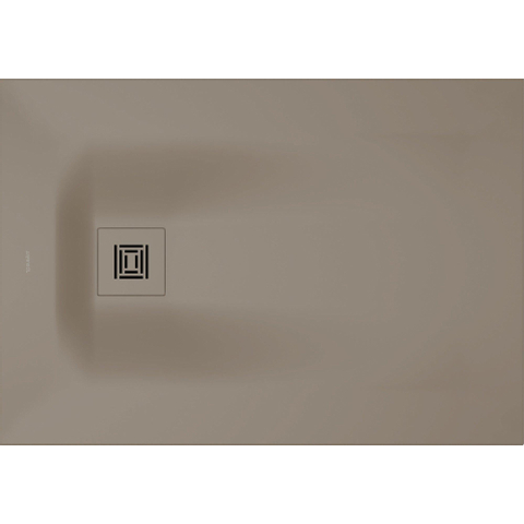 Duravit Sustano Douchebak - 100x70x3cm - Rechthoek - DuraSolid - mat greige (beige) SW813718