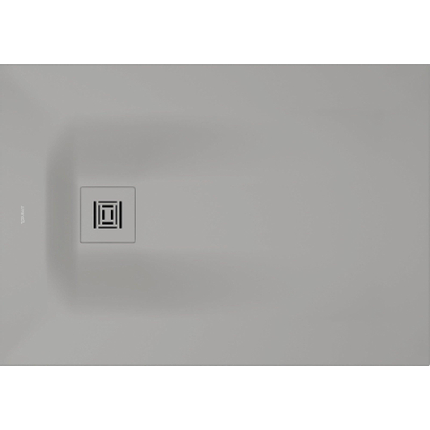 Duravit Sustano Douchebak - 100x70x3cm - Rechthoek - DuraSolid - mat grijs SW813715