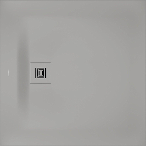 Duravit Sustano Douchebak - 90x90x3cm - Vierkant - DuraSolid - mat grijs SW813763