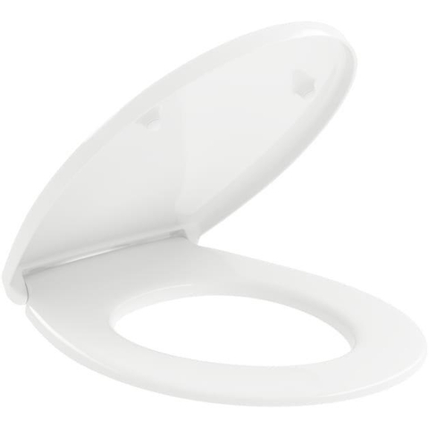 Villeroy & Boch O.novo closetzitting ovaal rvs scharnieren - White Alpine (glans wit) SW454285