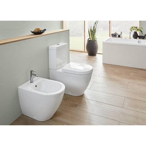 Villeroy & Boch Subway 2.0 duoblokreservoir + binnenwerk - met dualflush spaarknop - met zij /achteraansluiting - White Alpine (glans wit) 1025461