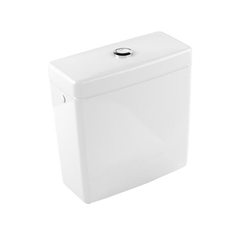 Villeroy & Boch Architectura Omnia Architectura duoblokreservoir + binnenwerk - met duo spaarknop - met zij /achteraansluiting CeramicPlus - White Alpine (glans wit) 0124441