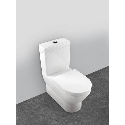 Villeroy & Boch Architectura Omnia Architectura duoblokreservoir + binnenwerk - met duo spaarknop - met zij /achteraansluiting - White Alpine (glans wit) 0124440